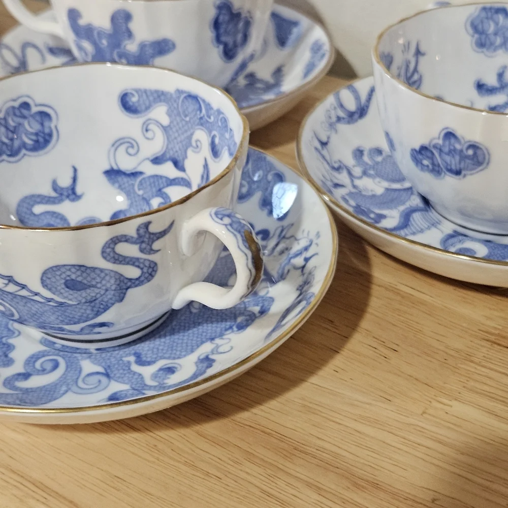 Vintage Porcelain Tea Cups and Saucers
